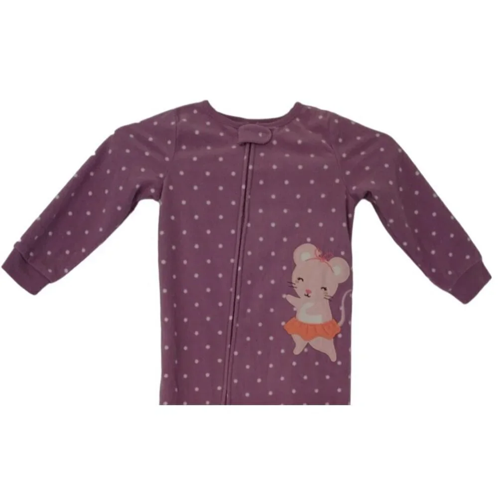 CARTER'S, sleeping game, violet color with white balls, for girls, size 3T/3A